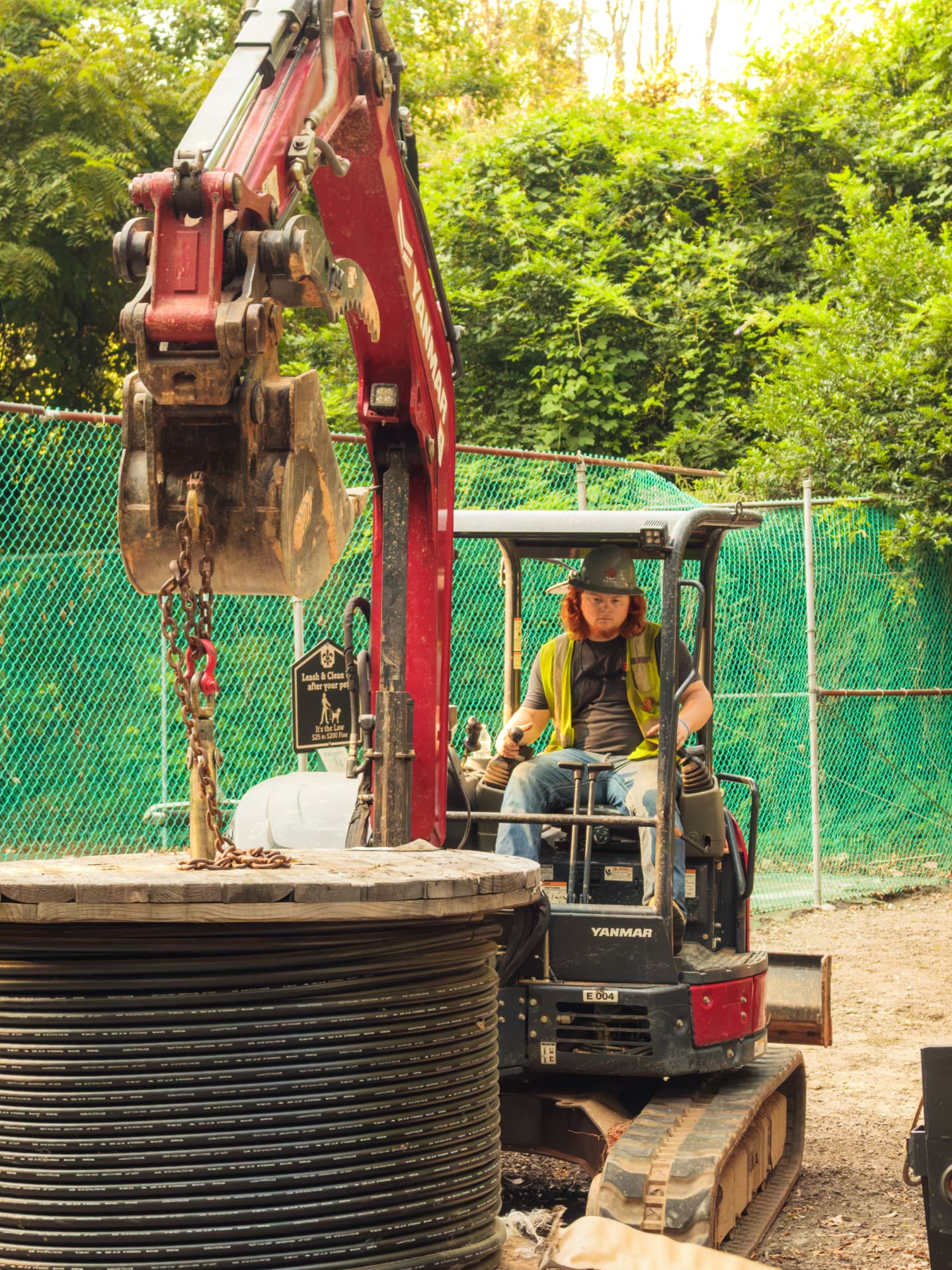 Excavator operator