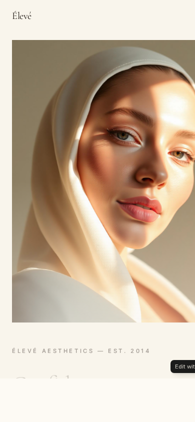 Élevé Aesthetics mobile preview